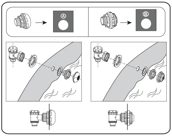 CONNECTION VALVE ASSEMBLY