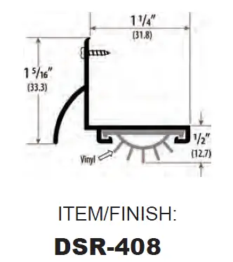 CAL-ROYAL-DSR-408-Door-Shoes-Rain-Drip-fig1