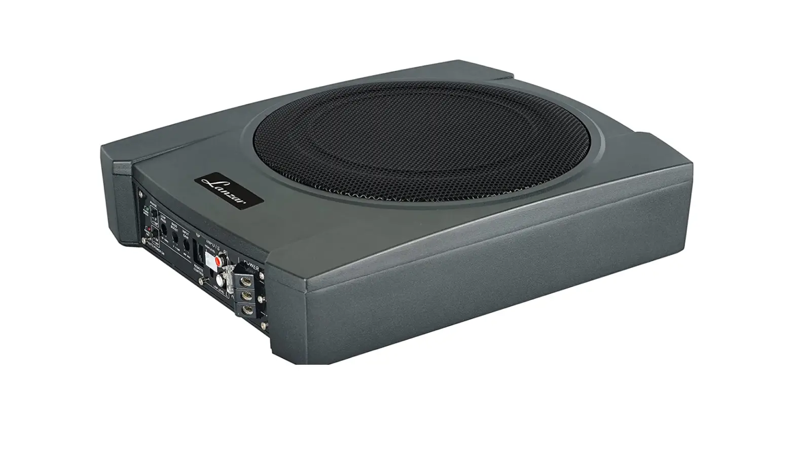 10-inch Low-profile Amplified Subwoofer System - 900 Watt Compact Enclosed Active Underseat Car Audio Subwoofer-complete Features/instruction Guide