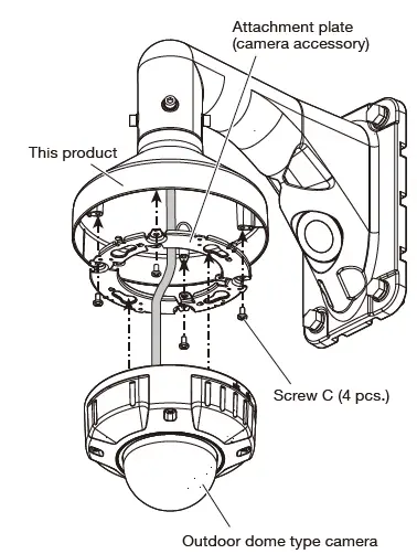 i-PRO WV-QSR501-W Shroud Mount Bracket-8