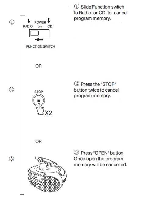 GPX BCD1806 Boombox with CD Player and AMFM Tuner (20)