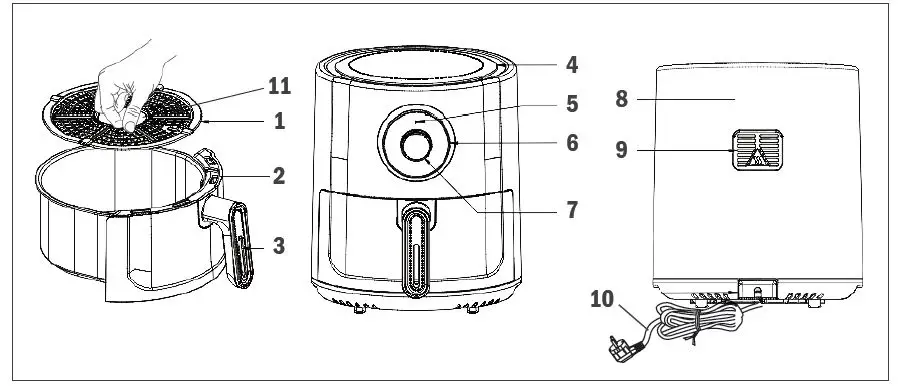 delimano-RT-101A-Star-White-Air-Deep-Fryer-FIG-1