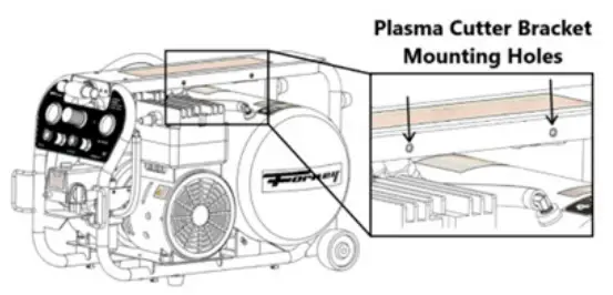 Forney Mounting Bracket Air Compressor - AIR COMPRESSOR 1