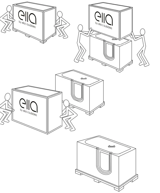 ELLA OA3052 Soaking Outward Swing Door Walk In Baths fig 1