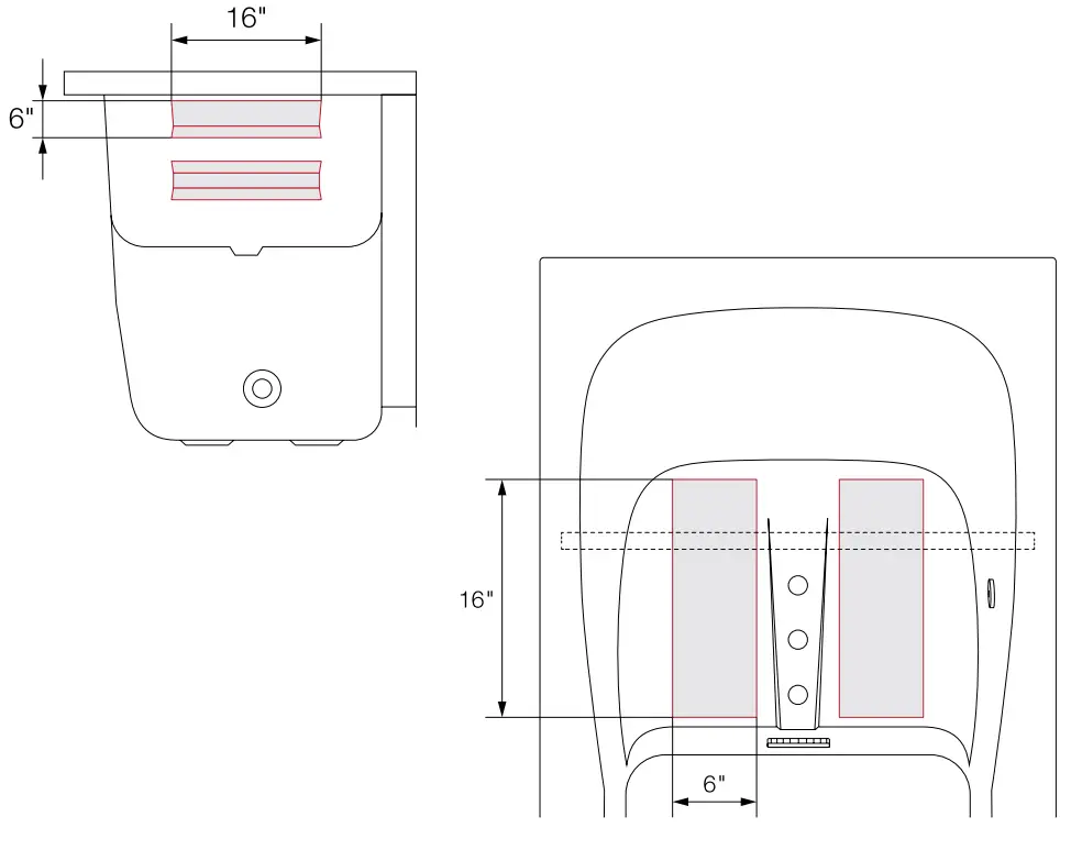 ELLA OA3052 Soaking Outward Swing Door Walk In Baths fig 9