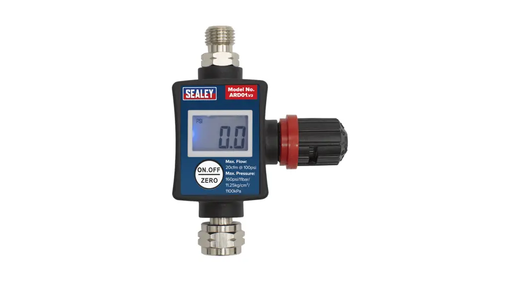Sealey Ard01.v2 On-gun Digital Pressure Regulator Gauge Instructions