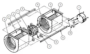 Bard Multi-Tec Wall Mount Air Conditioner - BLOWER ASSEMBLY