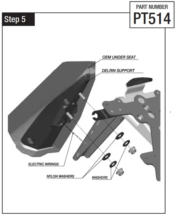 rizoma PT514 License Plate Support Ducati step4