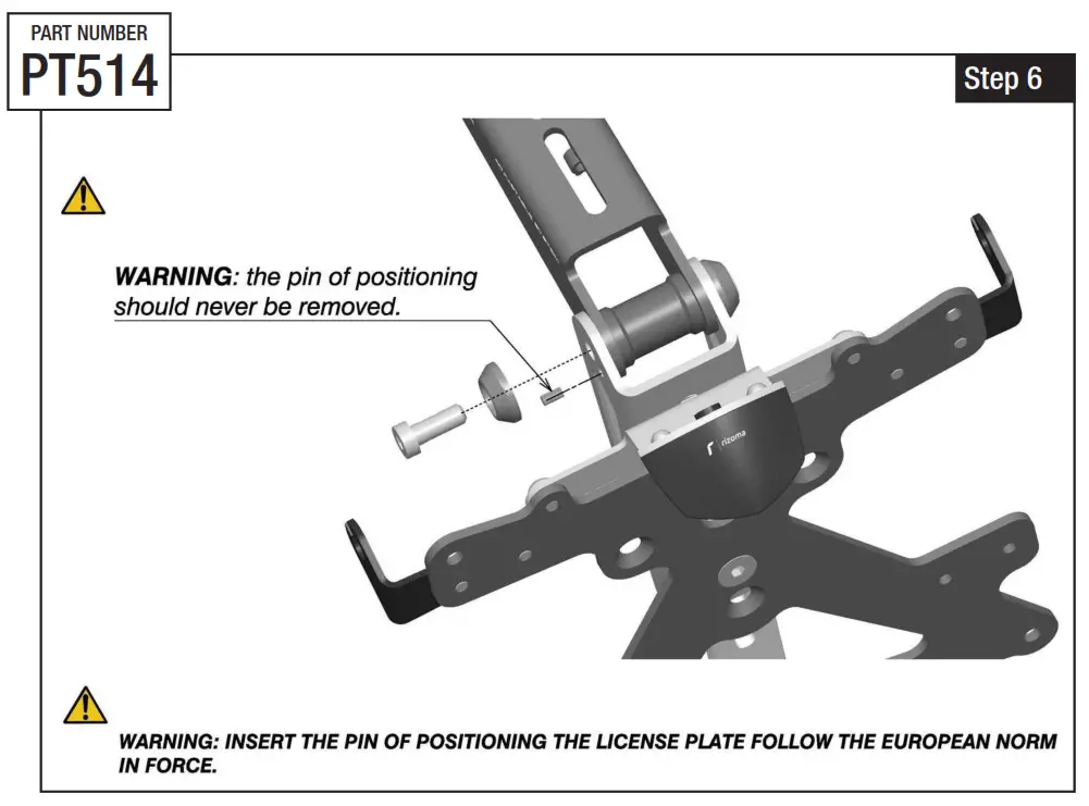 rizoma PT514 License Plate Support Ducati step5