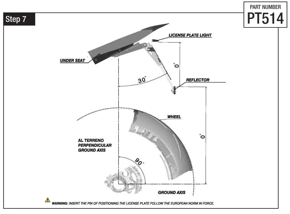 rizoma PT514 License Plate Support Ducati step6