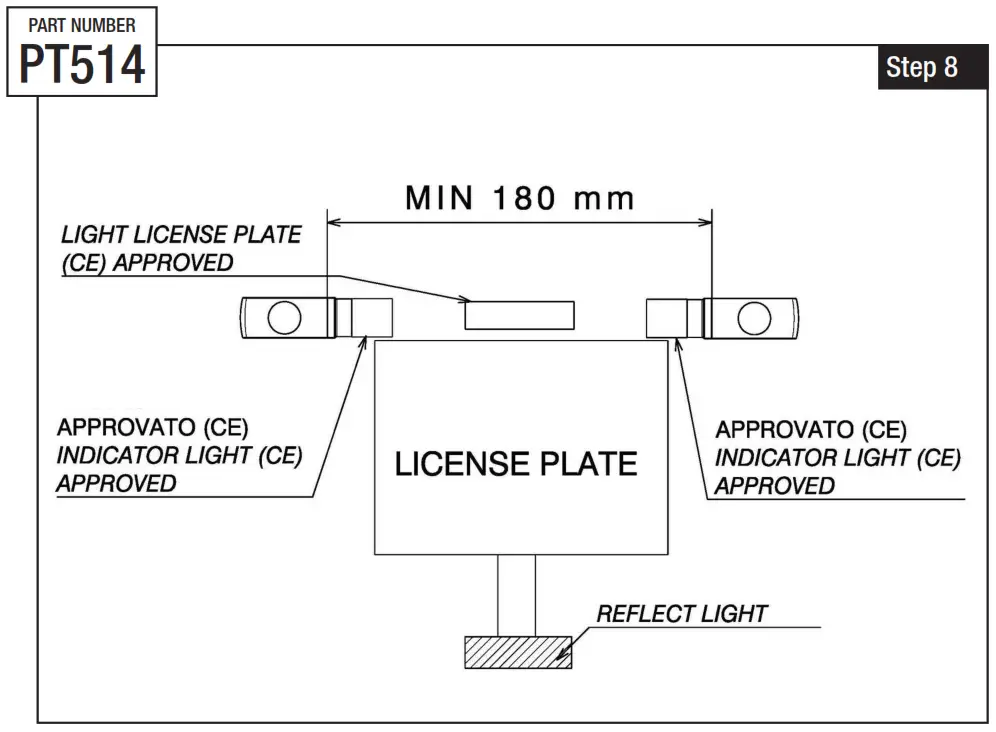 rizoma PT514 License Plate Support Ducati step7