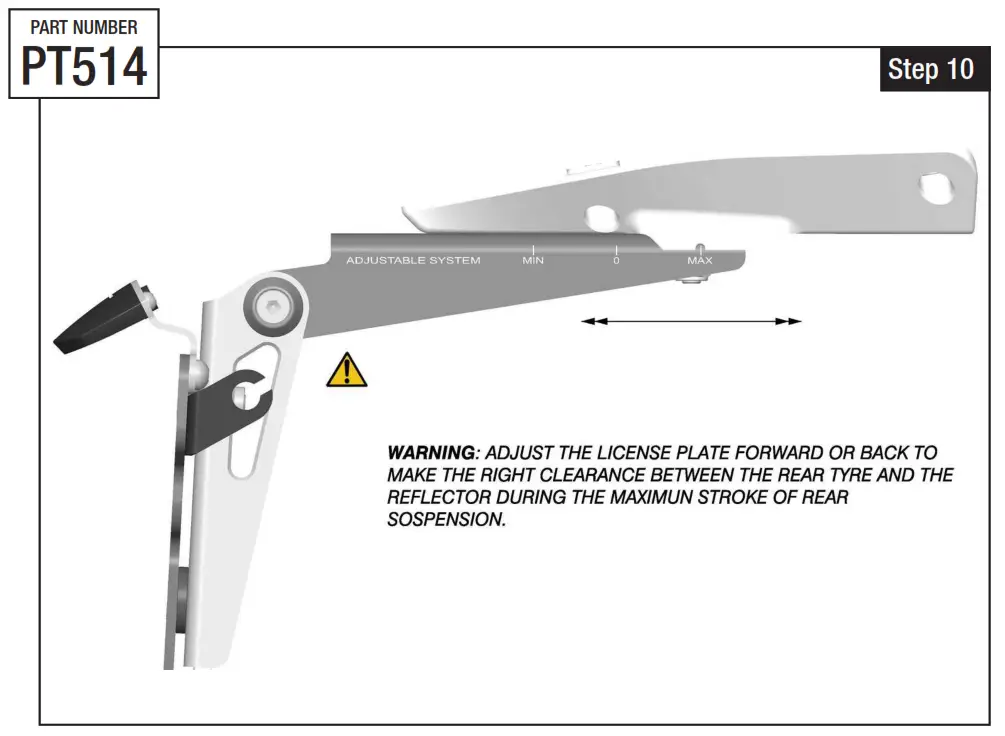 rizoma PT514 License Plate Support Ducati step9