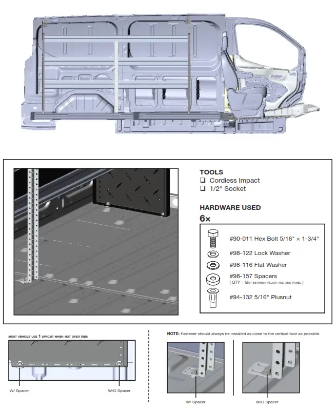 RANGER N4 RS84 3 Shelving - brackets 2