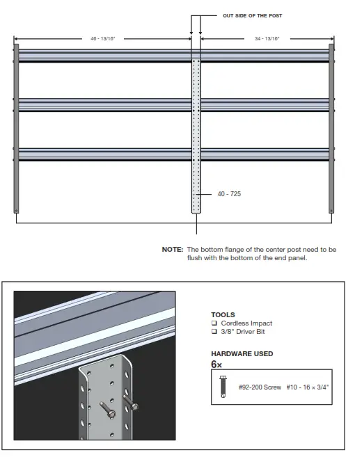 RANGER N4 RS84 3 Shelving - center