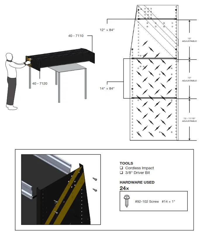RANGER N4 RS84 3 Shelving - handle