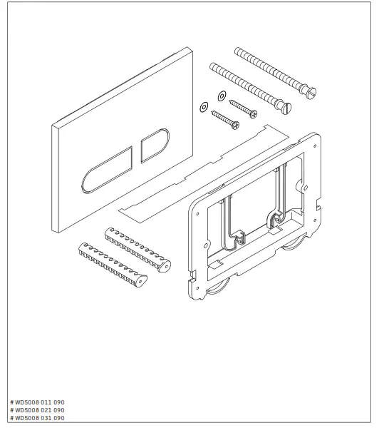 DURAVIT WD5008 011 090 Actuator Plate - fig4