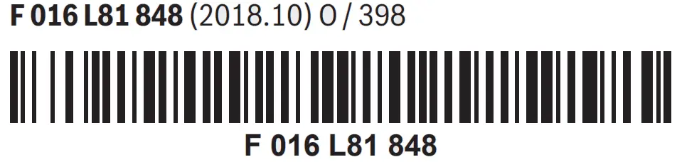 BOSCH 06008B0501 Docking Station for Robotic Lawnmowers - bar code