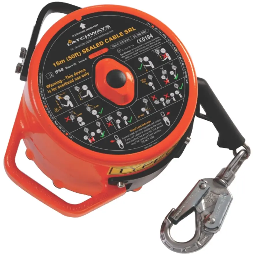 MSA 360 2002 Latchways Sealed Self-Retracting Lifeline PRODUCT