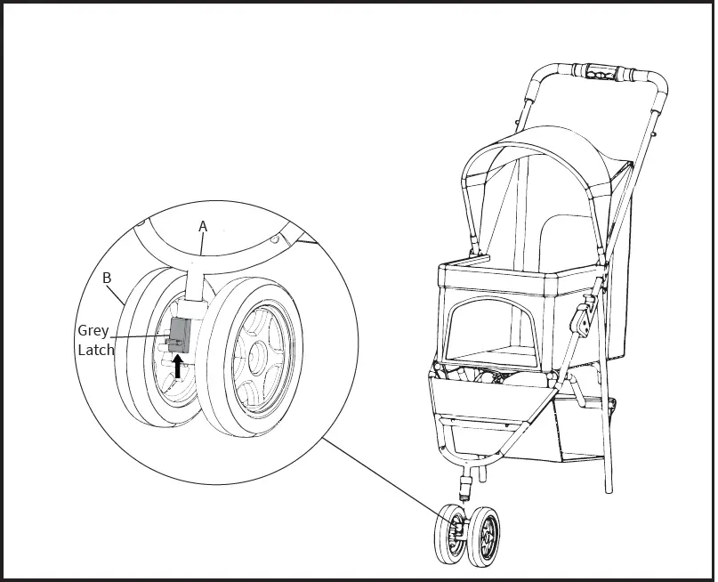 VIVO STROLR Series Three Wheel Pet Stroller 14