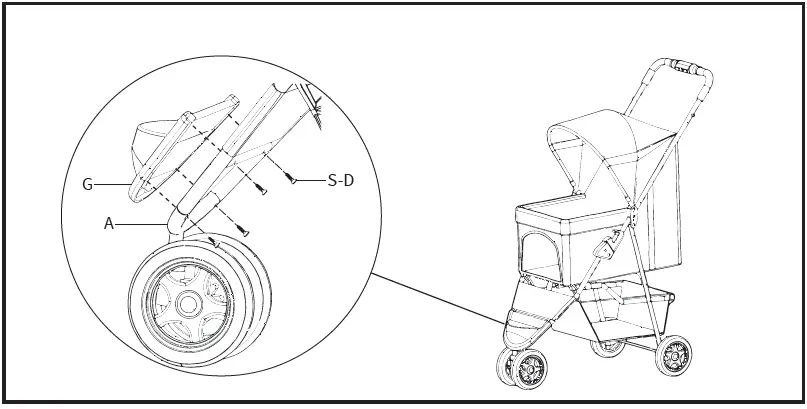 VIVO STROLR Series Three Wheel Pet Stroller 18