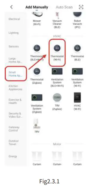 beca BAC-2000-ML Modulating Touch Button Thermostats - Method 2