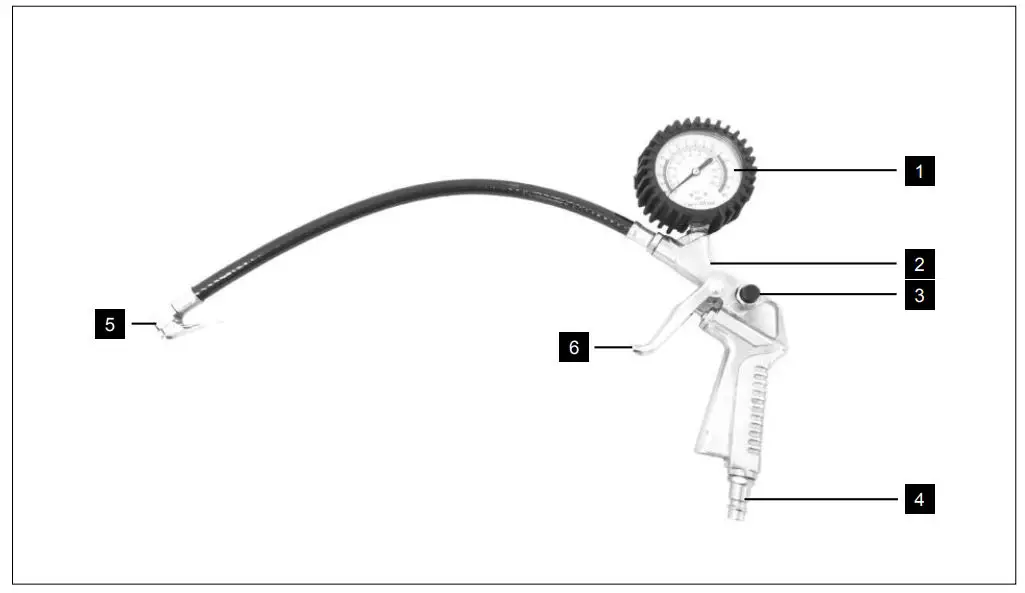 scheppach 7906100710 Pneumatic Tool Set - overview