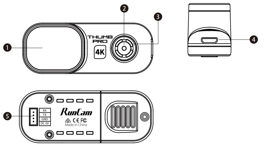 73E-11215 RunCam Thumb Pro Camera - Figure 1