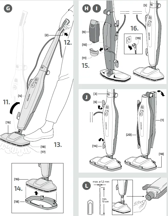 LEIFHEIT CleanTenso Steam Mop Cleaner 3