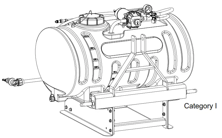 FIMCO INDUSTRIES 3PT-45-12V-BL 3 Point Sprayer with Boomless Boom - Logo