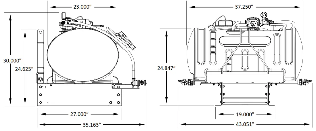 FIMCO INDUSTRIES 3PT-45-12V-BL 3 Point Sprayer with Boomless Boom - Fig26