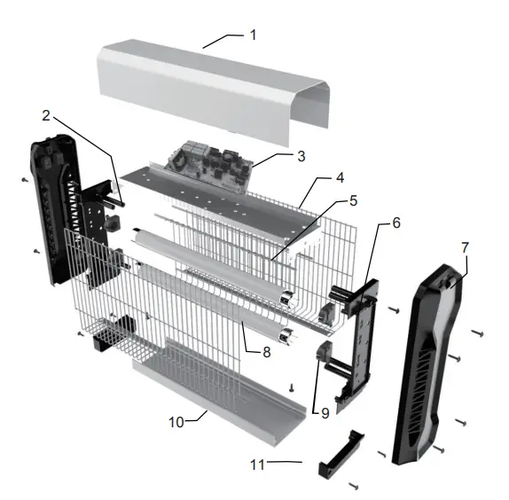 HOFTRONIC 5447327 Volt Insect Killer - PRODUCT COMPONENTS