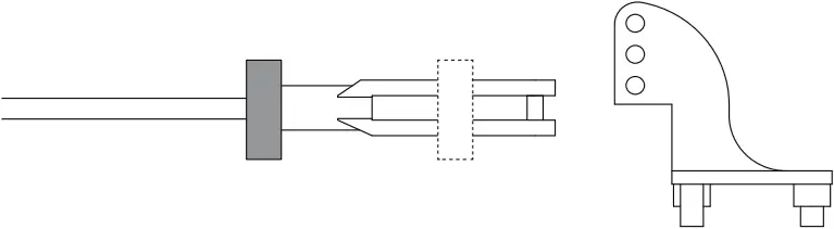 1100mm T-28 - Clevis installation - b