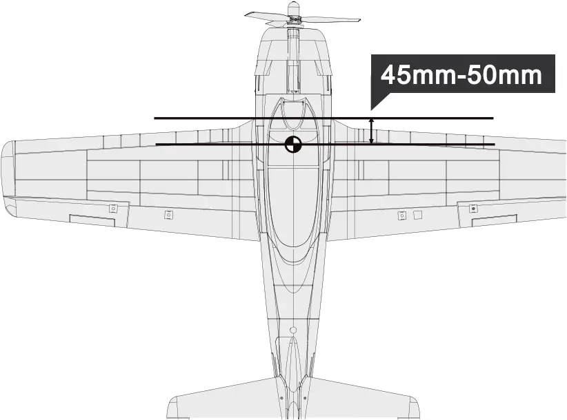 1100mm T-28 - Finding the center of gravity