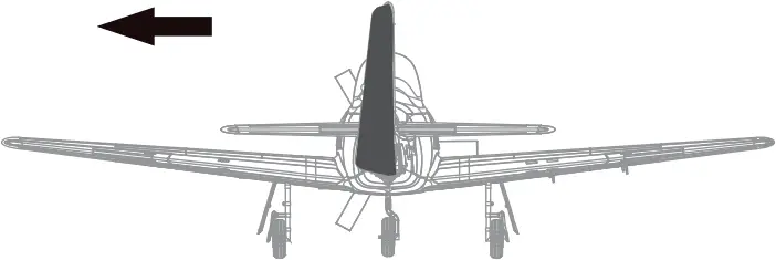 1100mm T-28 - Rudder 3