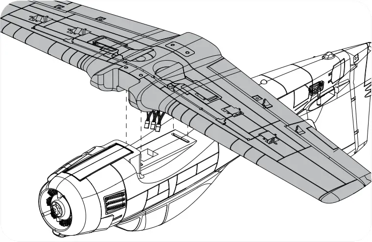 1100mm T-28 - Wing installation 1