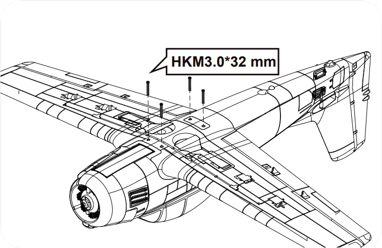 1100mm T-28 - Wing installation 2