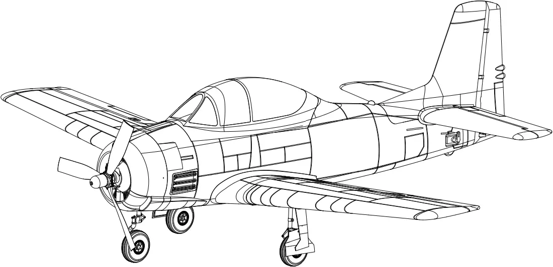 MODSTER 1100mm T-28 Elektromotor Tiefdecker PUP