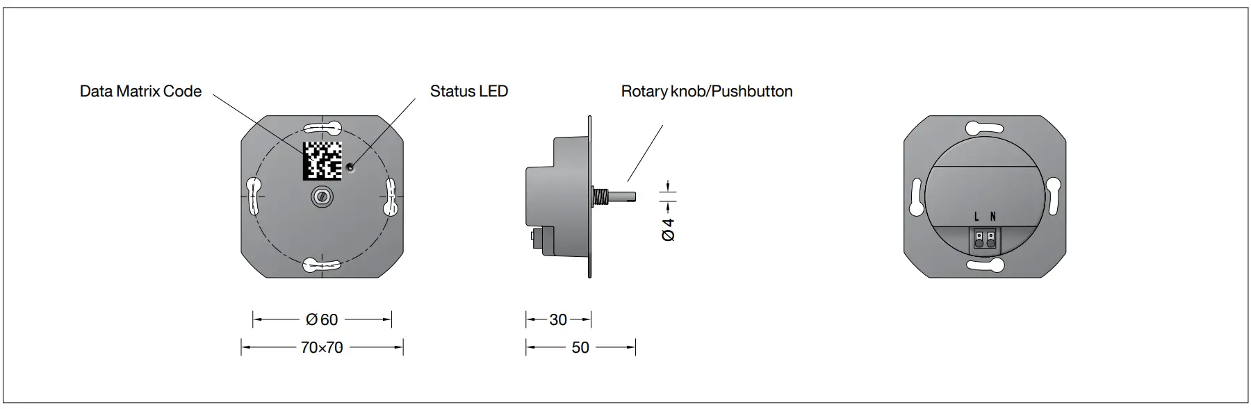 71148 Smart Rotary Rotary Dimmer with ZigBee Overview