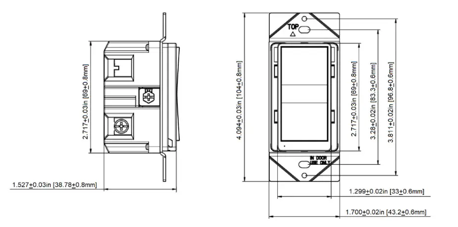 EuControls W902-DZB Zigbee and Bluetooth Certified AC Wall Dimmer Switch - Figure 1