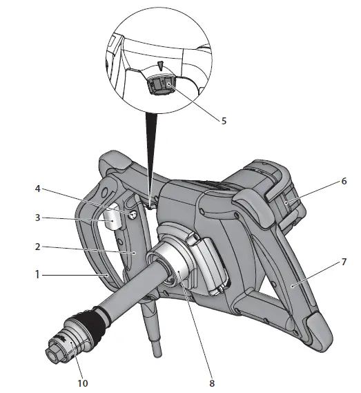 EMT 12 Electric Hand Mixer Narex fig 1