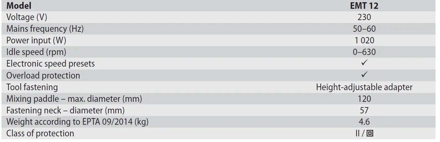 EMT 12 Electric Hand Mixer Narex fig 10