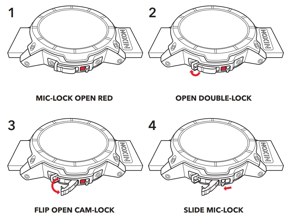 Nixon The Mission Android Wear Watch - MIC-LOCK OPERATION