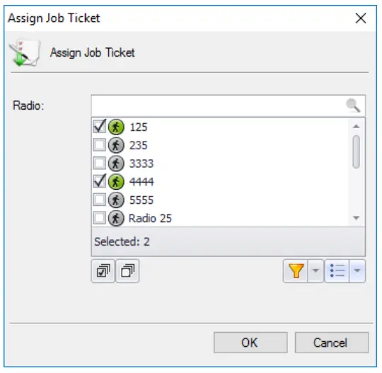 Assigning a Job Ticket