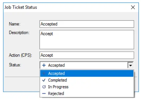 Adding Statuses for Job Ticketing