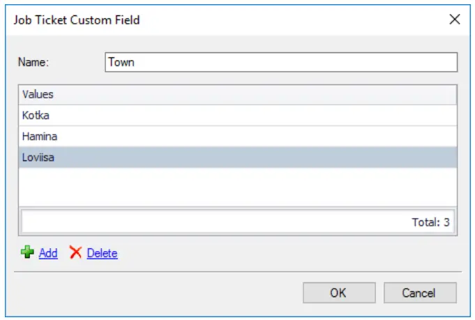 Adding Custom Fields for Job Ticketing
