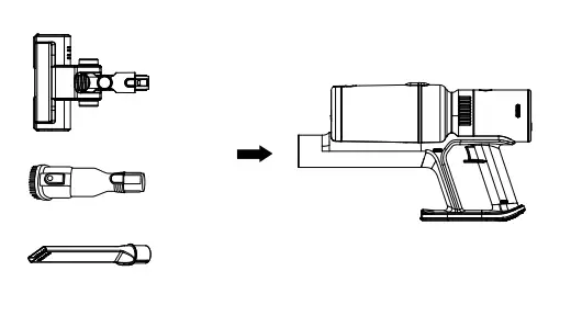 Morgan MVC CHS198DB Cordless 3 in 1 Stick-Handheld Vacuum Cleaner - Fig 2