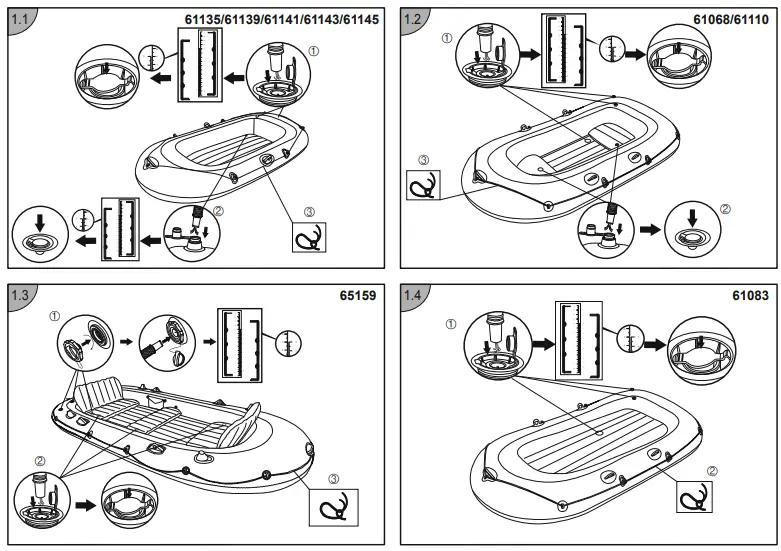 Bestway-61135-Kondor-Elite-1000-Inflatable-Raft-fig-2