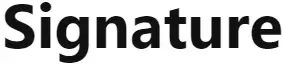 Signature logo