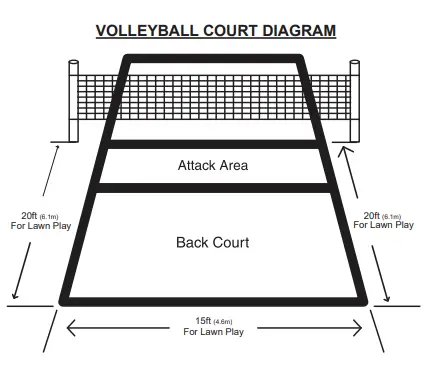 Franklin 50601 Badminton Volleyball Set - 4