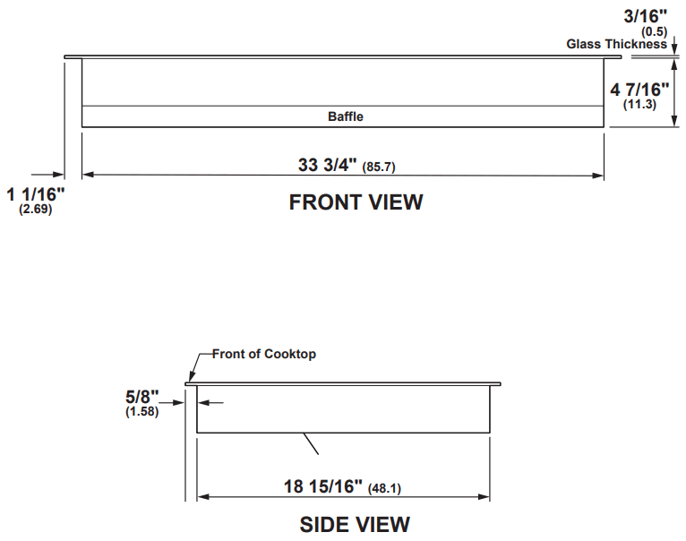 Monogram ZHU36RSTSS 36 Inch Silver Induction Cooktop - fig 1